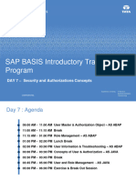 SAP BASIS Introductory Training Program Day 7 PDF