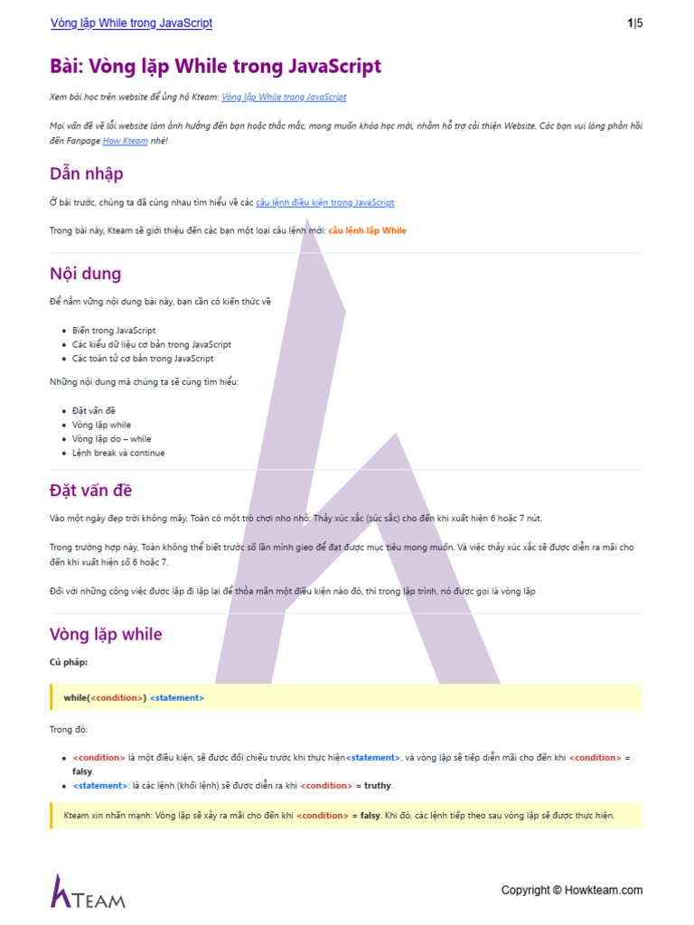 Howkteam vn v ng l p while trong javascript pdf
