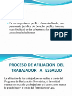 ESSALUD afiliación trabajador