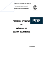 Programa Operativos Gestión en El Cuidado 2023