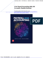 Solution Manual For Payroll Accounting 2020 6th Edition Jeanette Landin Paulette Schirmer