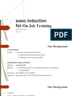 Training - Basic Induction, OJT