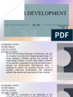 Professional Development Plan.