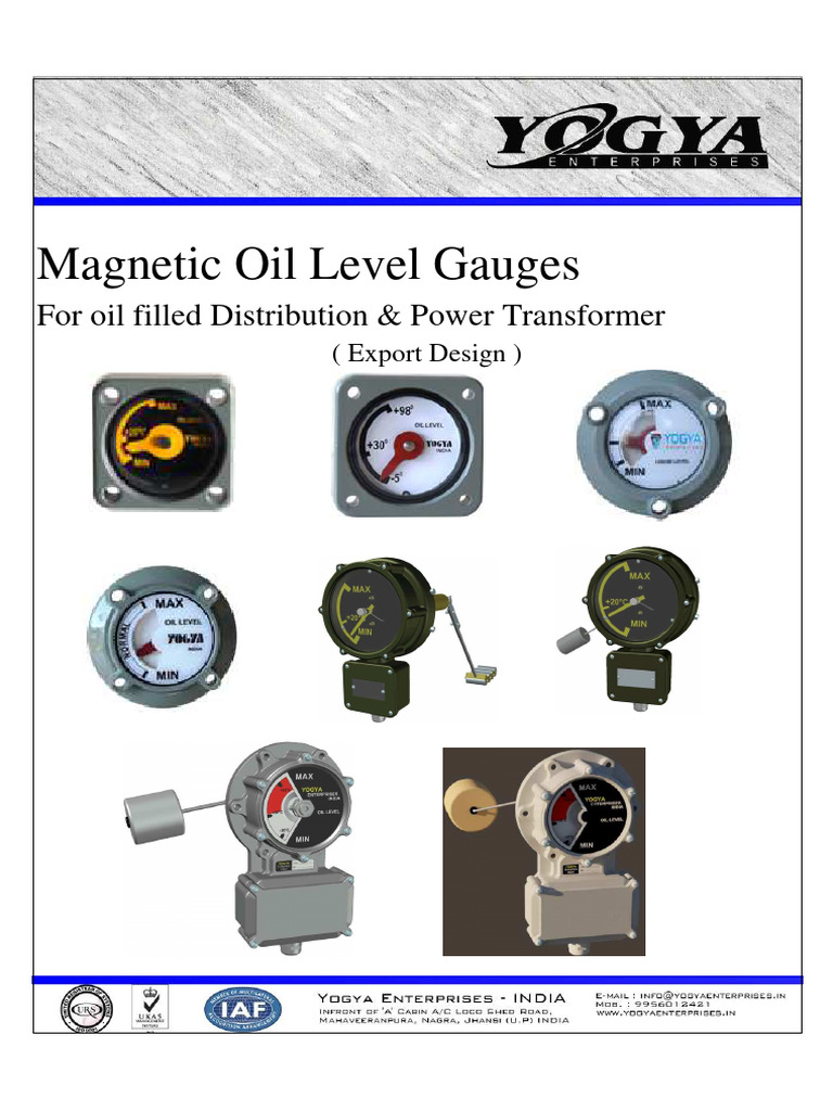 Magnetic Oil Level Gauges for Transformers | PDF | Transformer ...