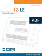 Manual Del Usuario SSE232-LE - Serial Server Exemys