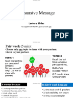 Persuasive Message (More Slides)