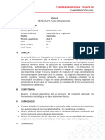 CC207 - Topografía para Irrigaciones