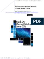 Solution Manual For Hands On Microsoft Windows Server 2016 2nd Edition Michael Palmer Full Download