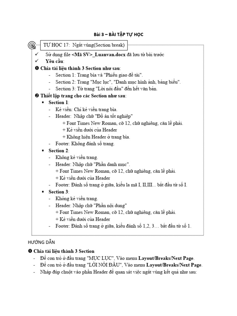 Bài 3 - Bai Tap Tu Hoc | PDF