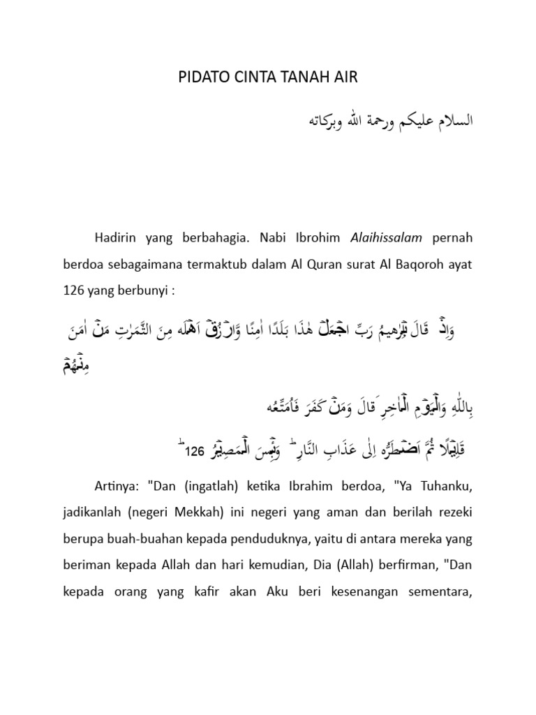 Teks Pildacil Dengan Tema (Cinta Tanah Air) | PDF