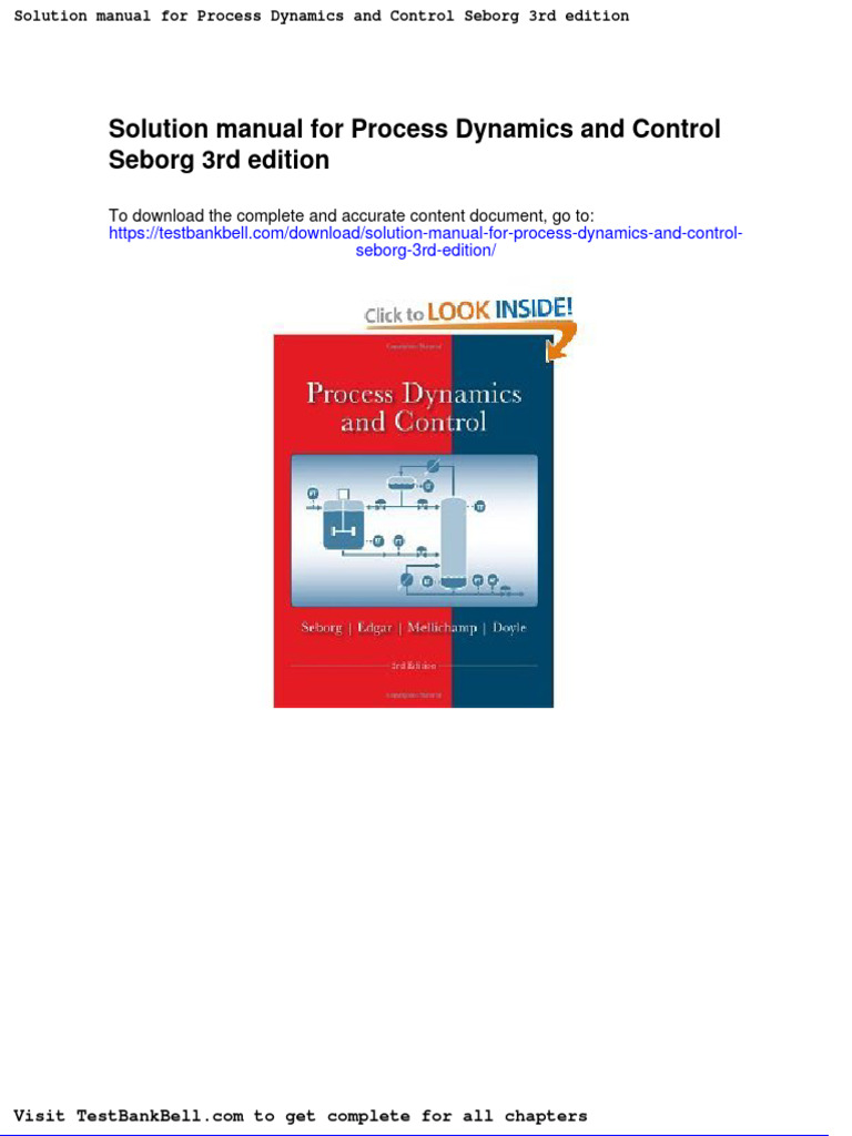 Solution Manual For Process Dynamics and Control 3rd Edition