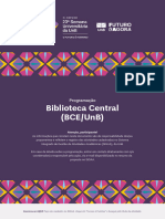 Biblioteca Central (Bce/Unb) : Programação