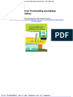 Solution Manual For Proofreading and Editing Precision 6th Edition