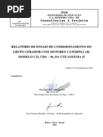 Relatório de Ensaio de Comissionamento Do Motor Caterpillar C32 - UDG 96 - Final