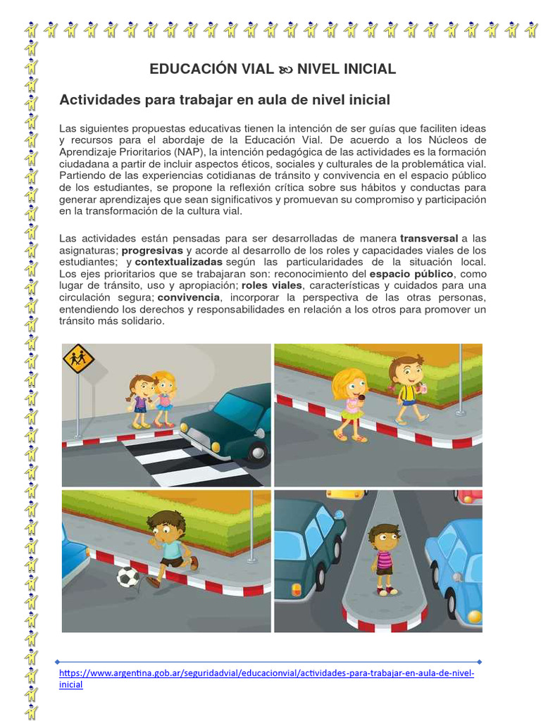 1 Propuestas Para Educación Vial Nivel Inicial Descargar Gratis