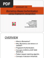 Presentation On Bio-Metrics Based Authentication