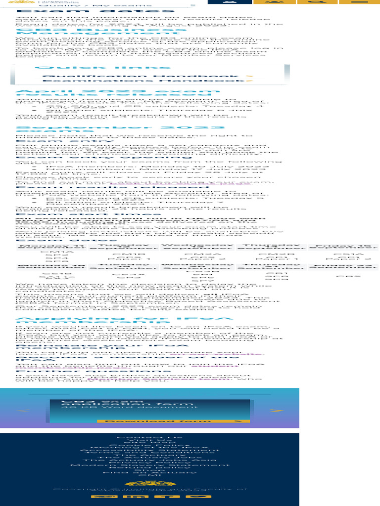 Exam Dates Pdf Career Growth