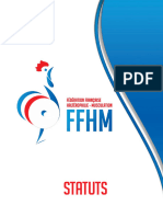 Statuts de La FFHM Adoptés Le 23-03-2017
