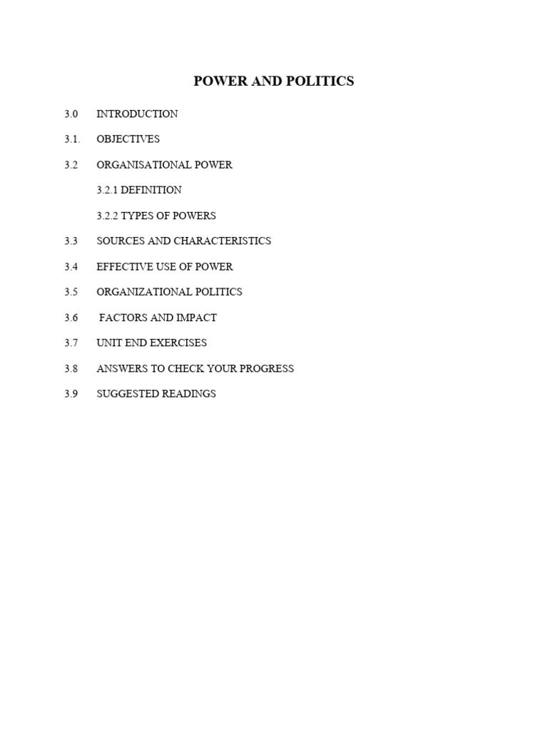Understanding Power in Organizations | PDF | Power (Social And ...