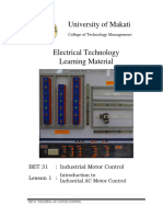 BET 31 Lesson 1 - Introduction To Industrial AC Motor Control