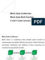 Block Chain Hash Functions