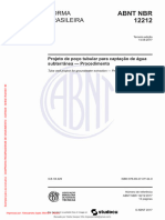 NBR 12212 - 2017 - Projeto de Poço Tubular para Capatacao de Agua Subterranea