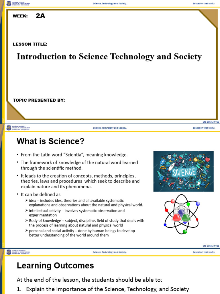 WK 3A Introduction To Science, Technology and Society | PDF | Science ...