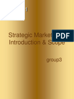 Session 1: Strategic Marketing - Introduction & Scope