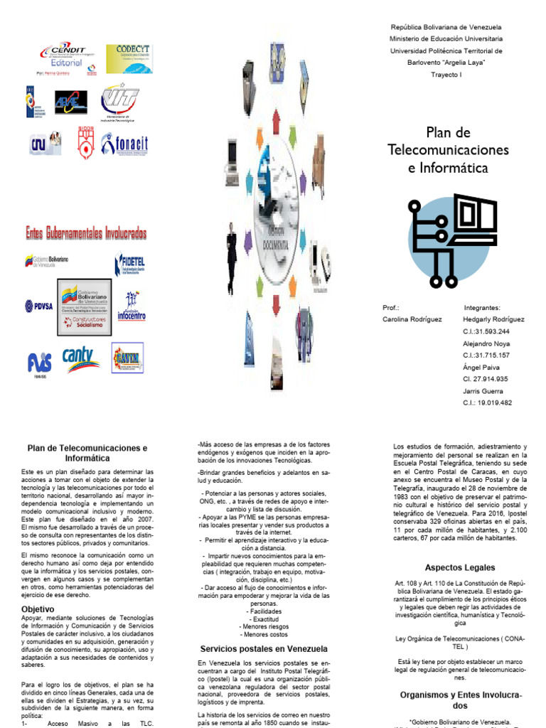 Plan de Telecomunicaciones e Informatica | Descargar gratis PDF ...