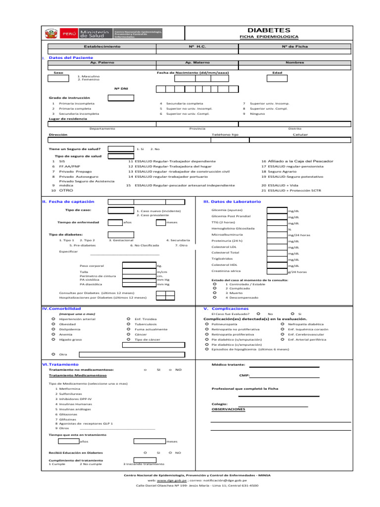 Ficha epidemiologica diabetes descargar gratis pdf diabetes