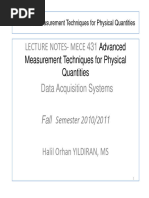 NOTES - Data Acquisition Systems (LECTURE NOTES