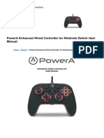 Enhanced Wired Controller For Nintendo Switch Manual