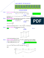 ĐÁP ÁN ĐỀ SỐ 7 - CĐ LẦN 2