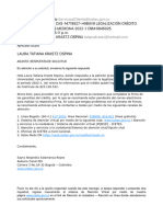 Solución Al Caso Cas-14718927-H9b0v9 Legalización Crédito Posgrado Pais Medicina 2022-1 Crm0945025