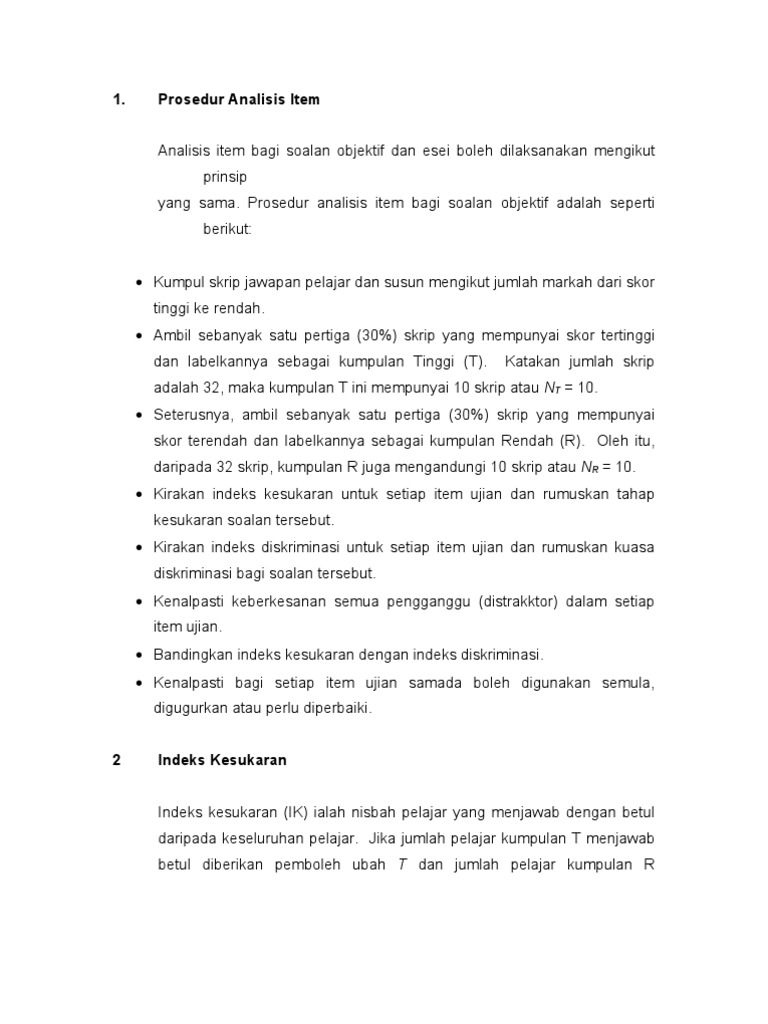 Contoh Soalan Dan Jawapan Indeks - Contoh Box