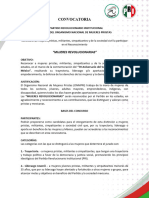 Convocatoria MUJER REVOLUCIONARIA 25 SEP. 2023