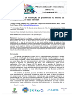 A Metodologia de Resolução de Problemas No Ensino Da Estequiometria: o Caso Celobar