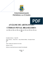 Análise de Artigos Código Penal Rasileiro - Claudio Alecssander