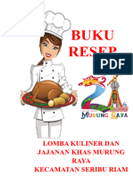 Buku Resep: Lomba Kuliner Dan Jajanan Khas Murung Raya Kecamatan Seribu Riam