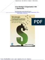 Solution Manual For Strategic Compensation 10th Edition Joseph J Martocchio