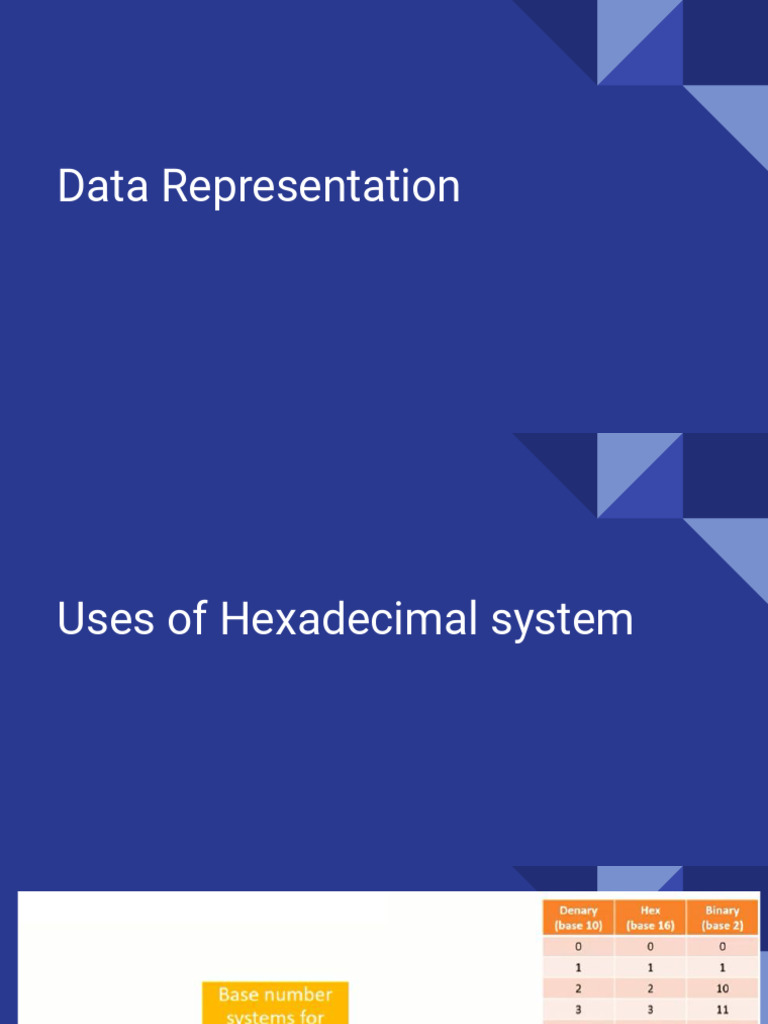 Uses of Hexadecimal | PDF
