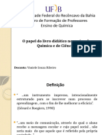 O Papel Do Livro Didático No Ensino de Química e de Ciências