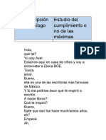 Entrevista de Niño A Escritores