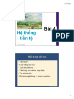 Buổi 4- Hệ thống tiền tệ