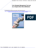 Solution Manual For Strategic Management Text and Cases 8th Edition Gregory Dess Gerry Mcnamara Alan Eisner