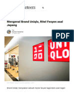 Mengenal Brand Uniqlo, Ritel Fesyen Asal Jepang