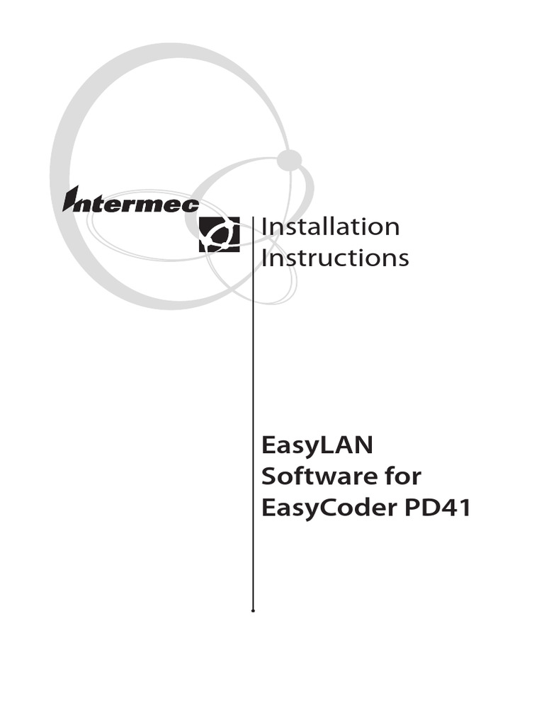 Installation Instructions: Easylan Software For Easycoder Pd41 | PDF ...