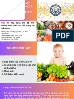 Nhóm 1- XD chế độ dinh dưỡng (suất ăn) theo tuần cho đối tượng trẻ em mầm non