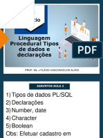 PL - Aula 02 - PL Declaracao Tipos de Dados