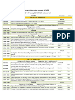 Center Review Schedule 2015